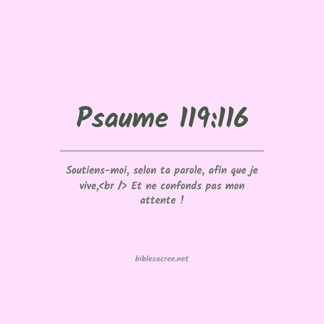 Psaume - 119:116