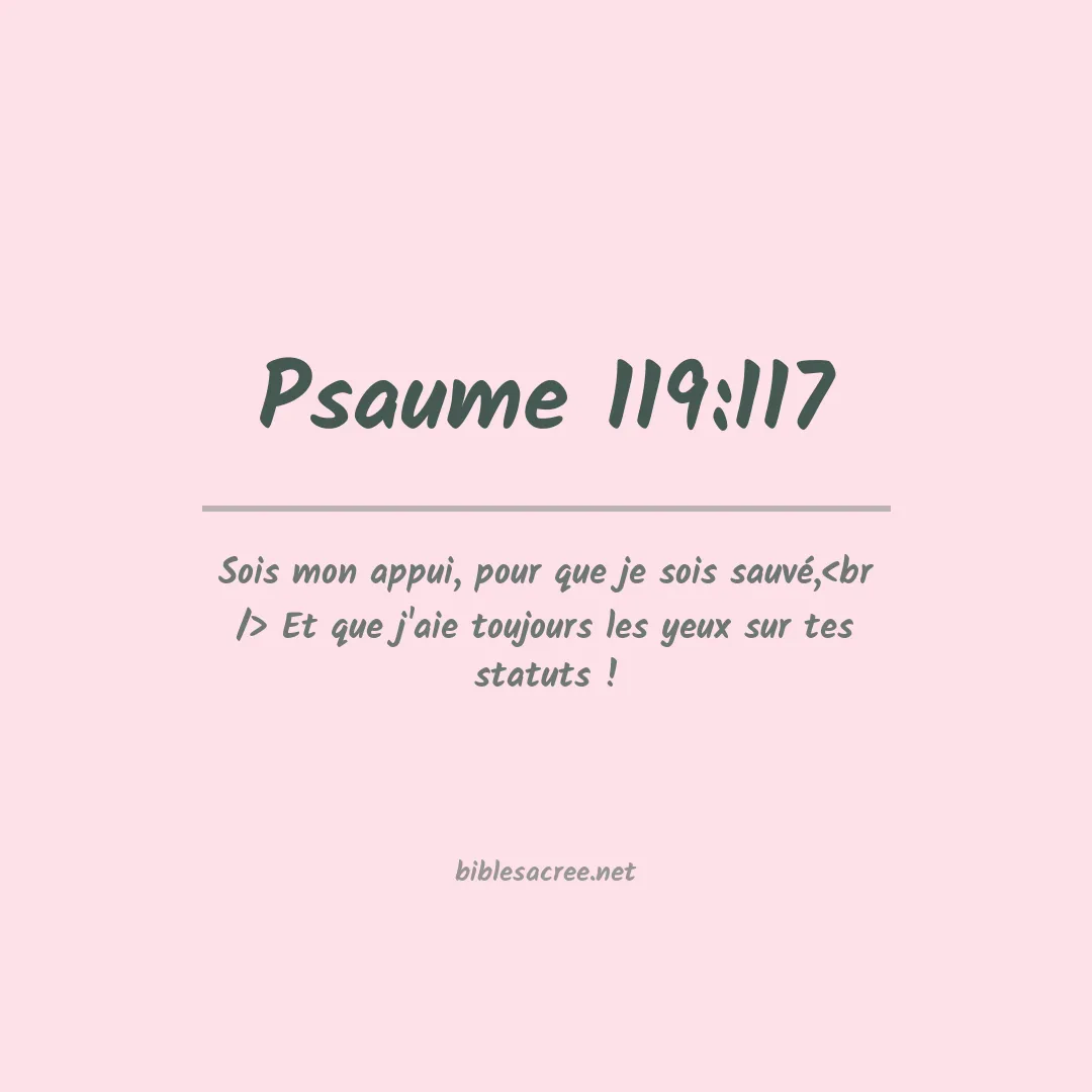 Psaume - 119:117