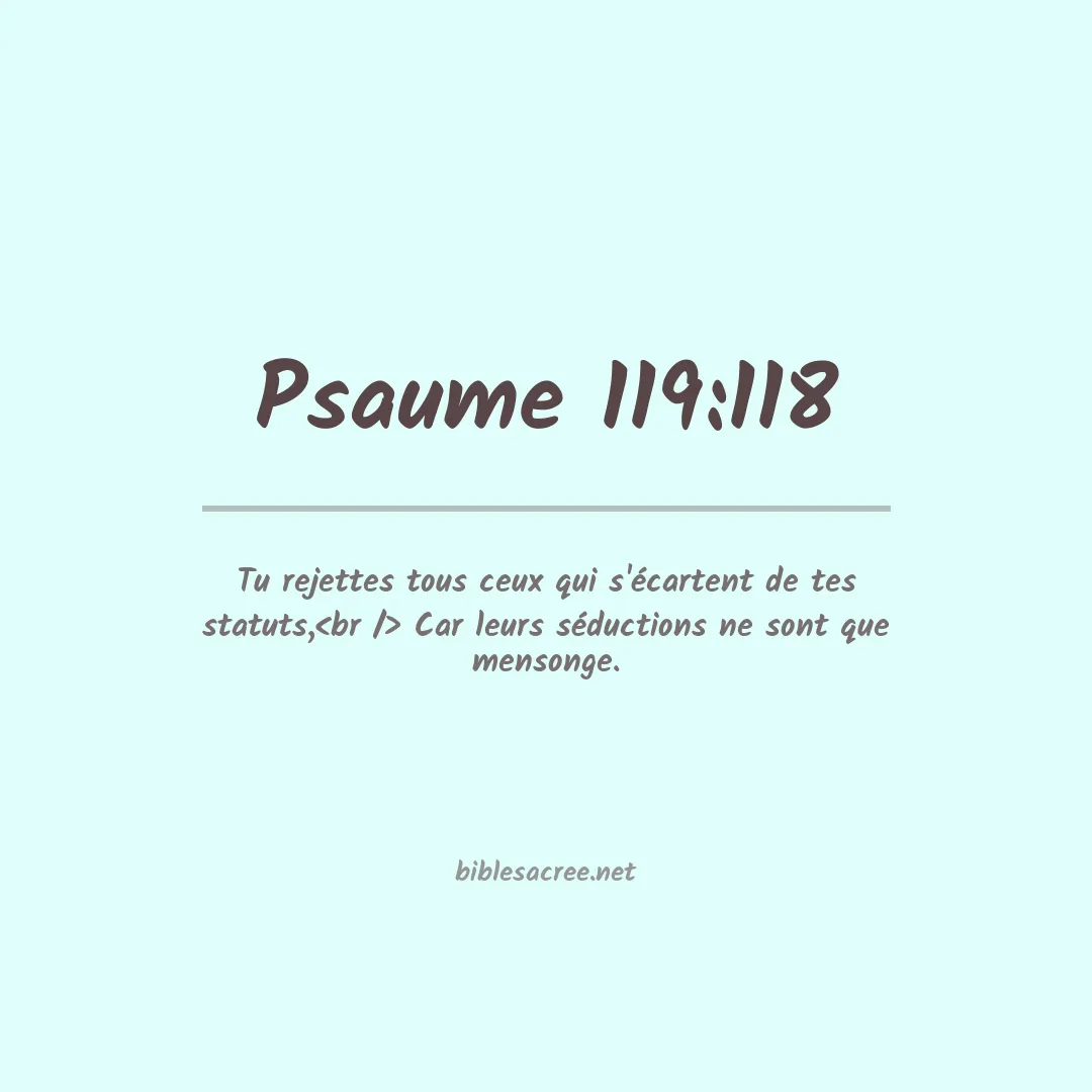 Psaume - 119:118