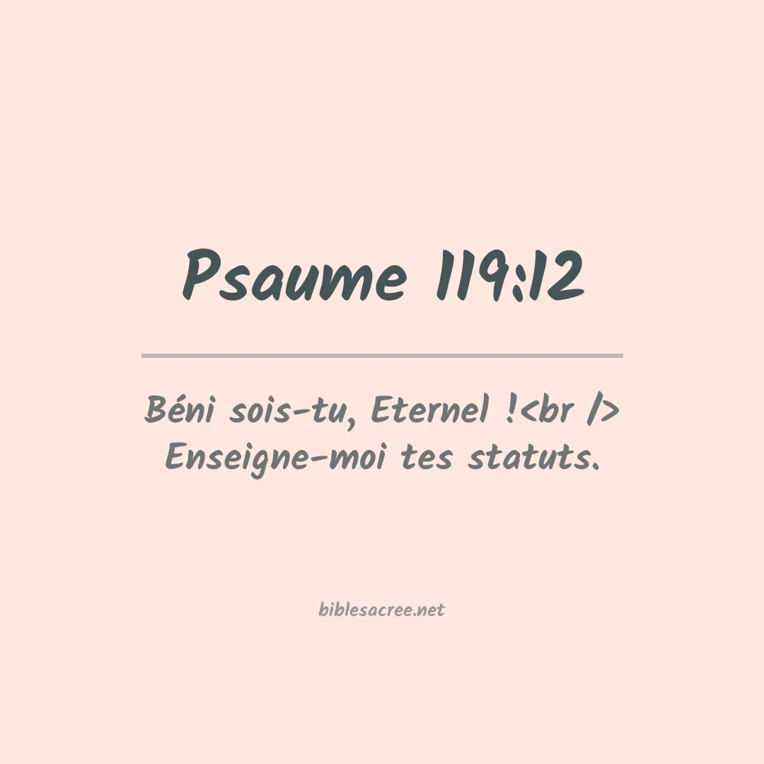 Psaume - 119:12