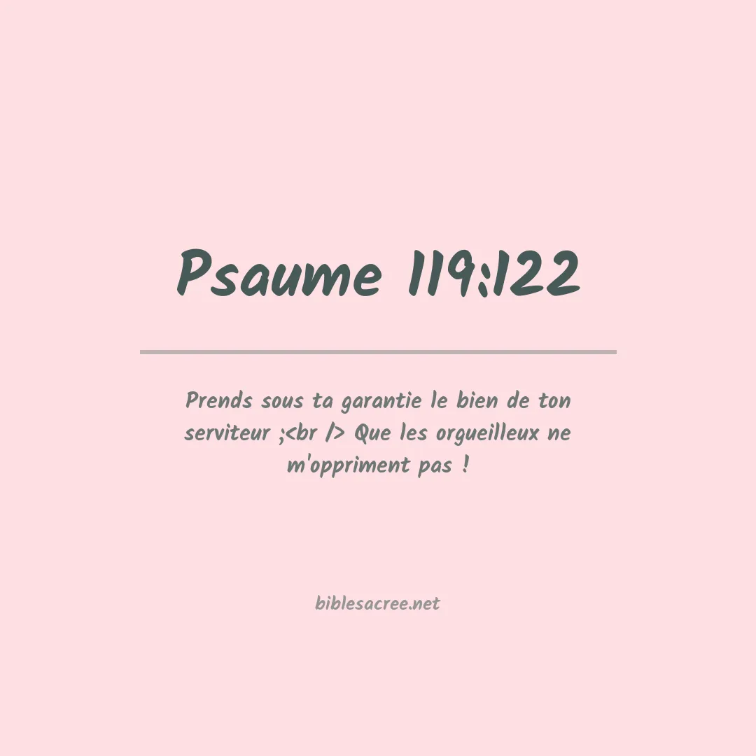 Psaume - 119:122