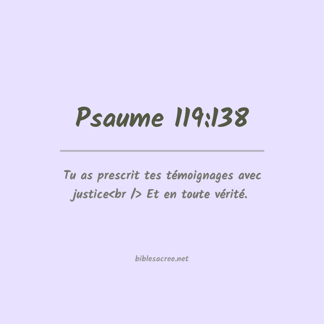 Psaume - 119:138