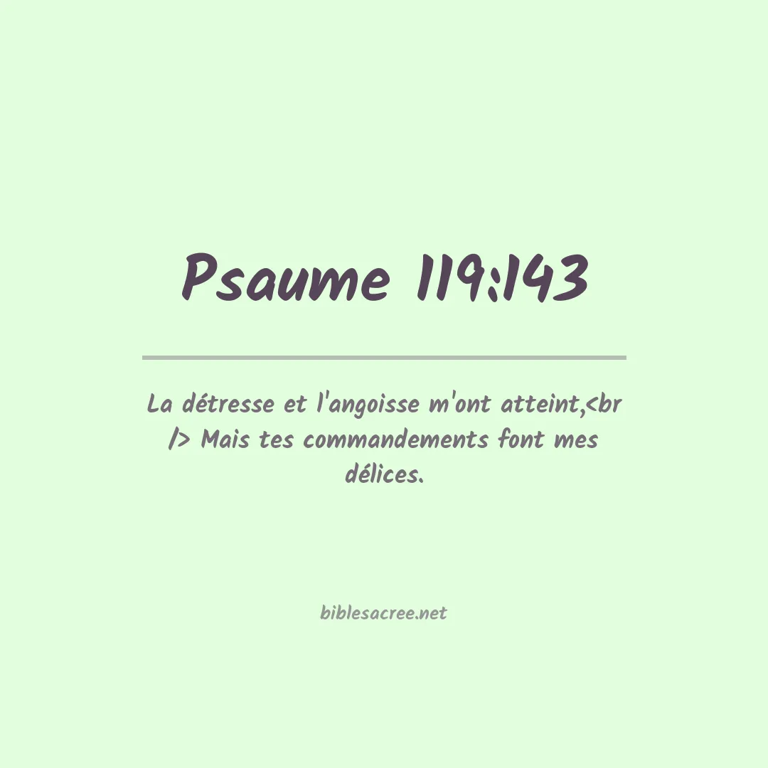 Psaume - 119:143