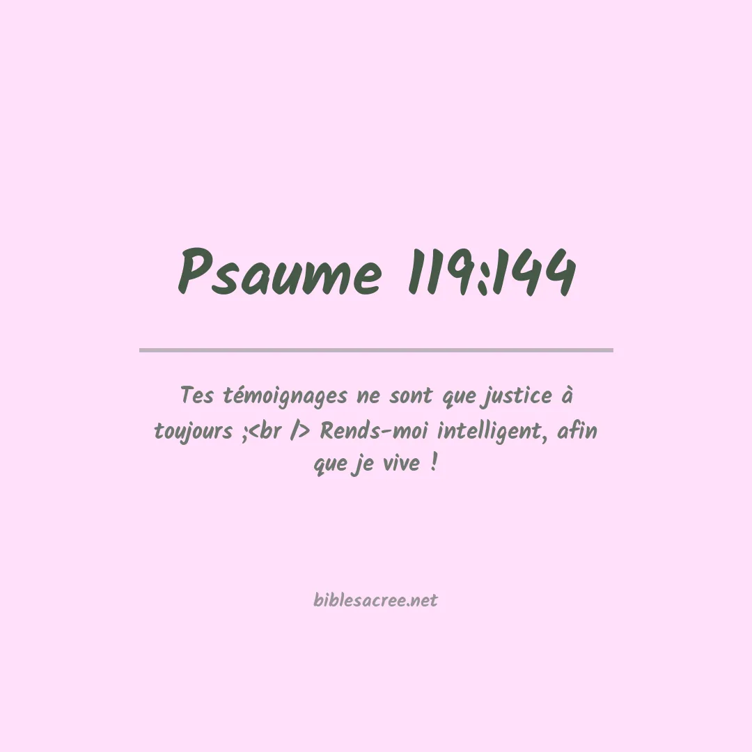 Psaume - 119:144