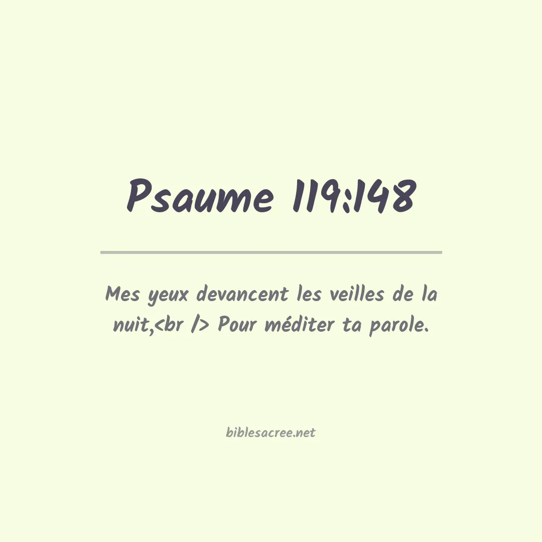 Psaume - 119:148