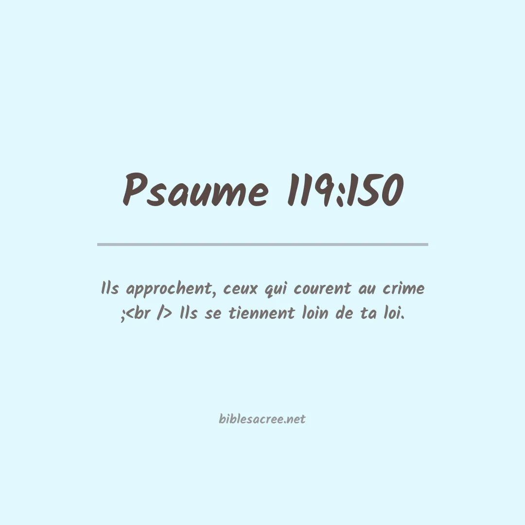 Psaume - 119:150