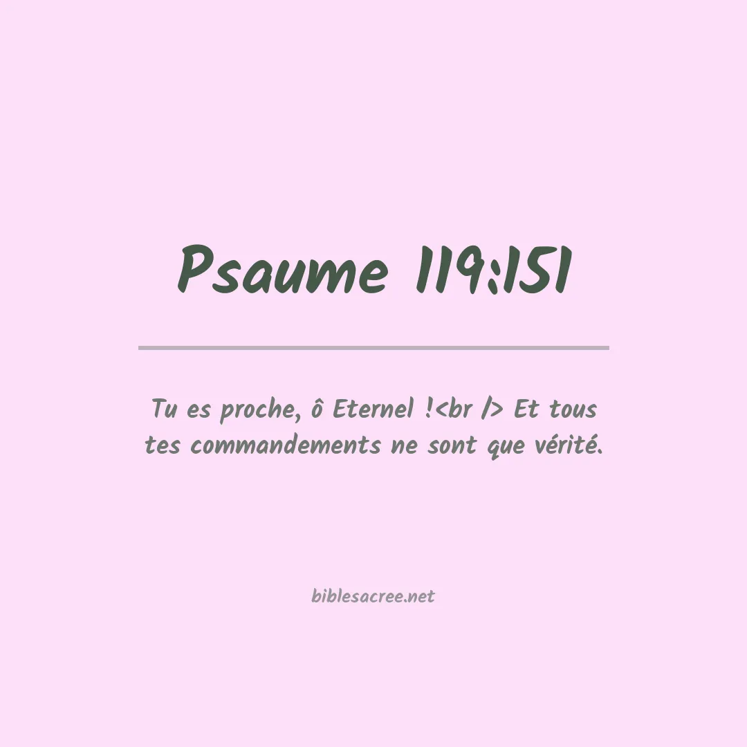 Psaume - 119:151