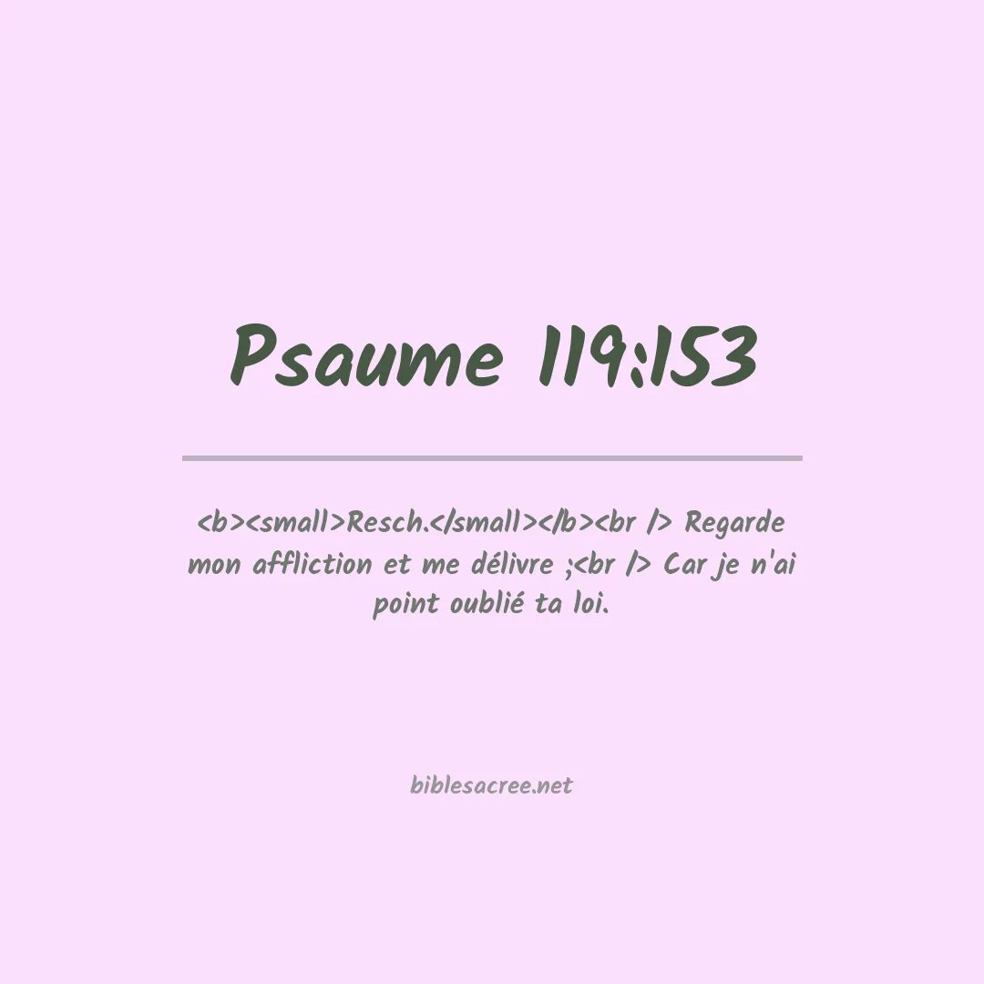 Psaume - 119:153