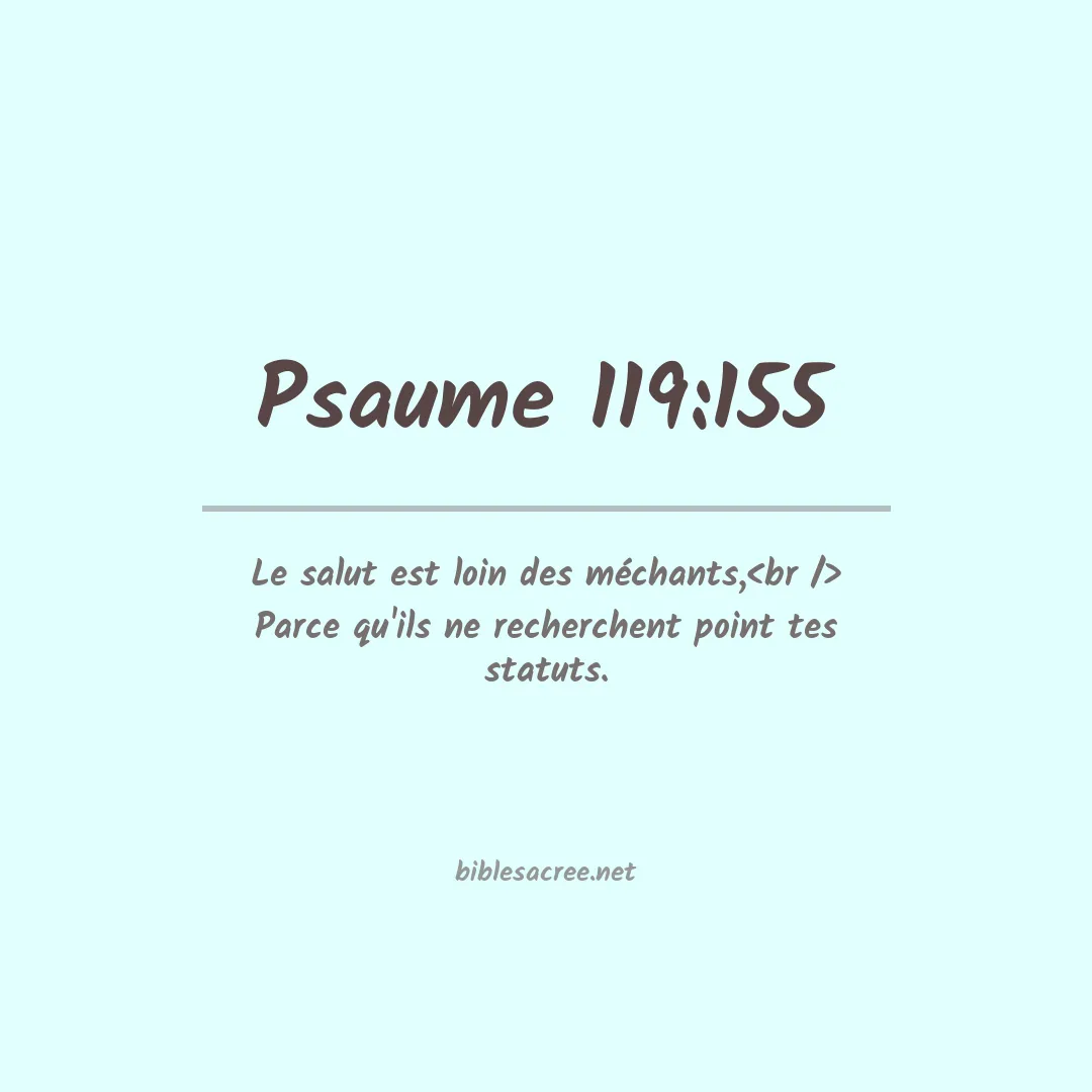 Psaume - 119:155