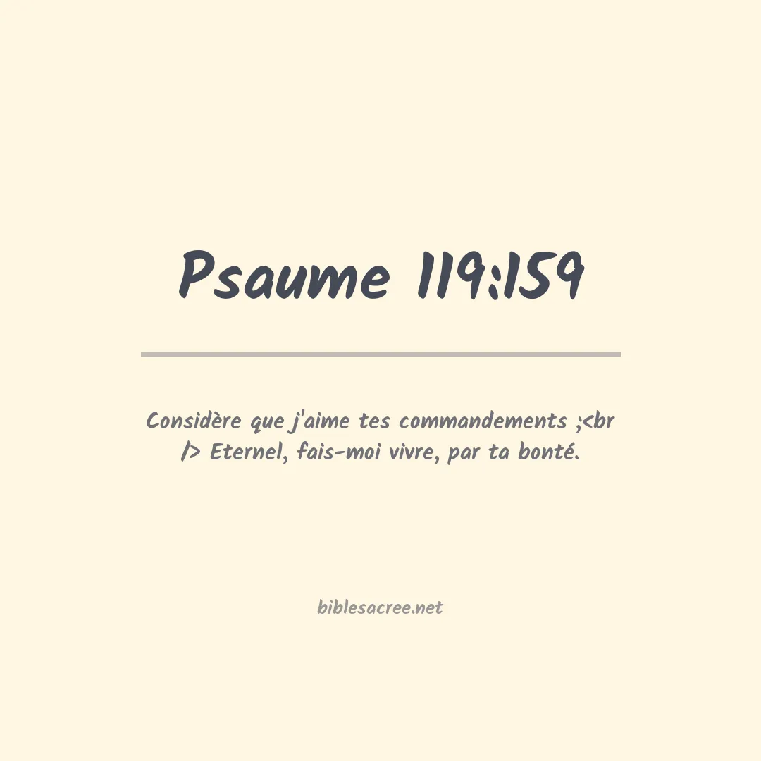 Psaume - 119:159