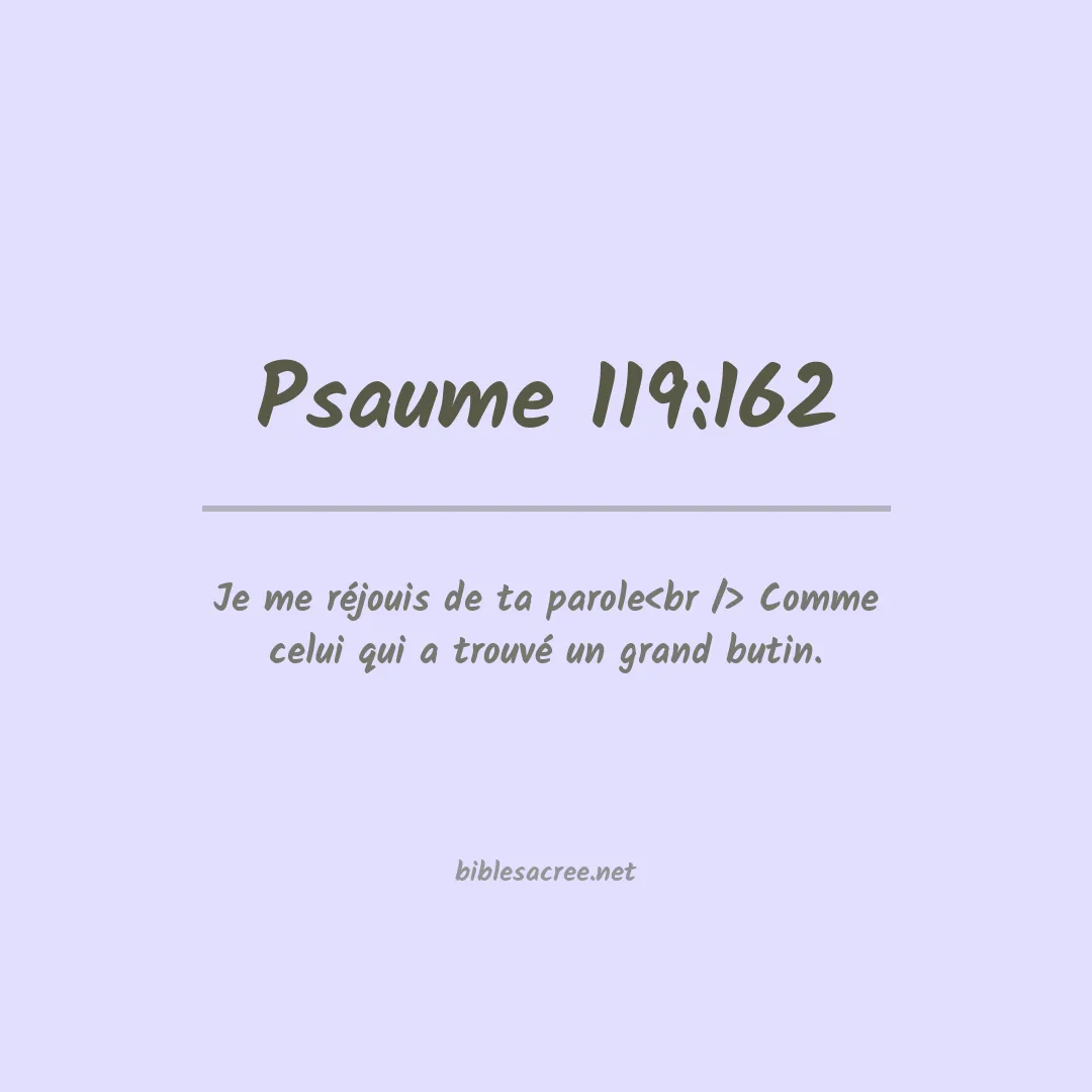 Psaume - 119:162