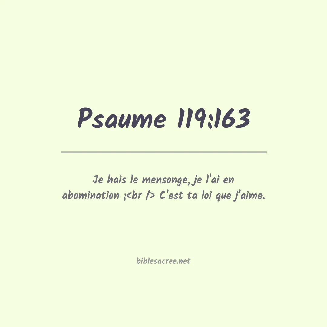 Psaume - 119:163