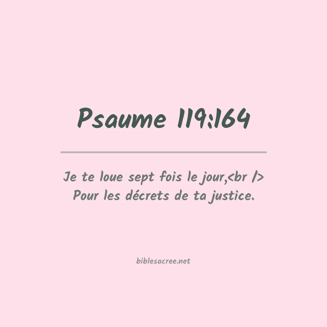 Psaume - 119:164