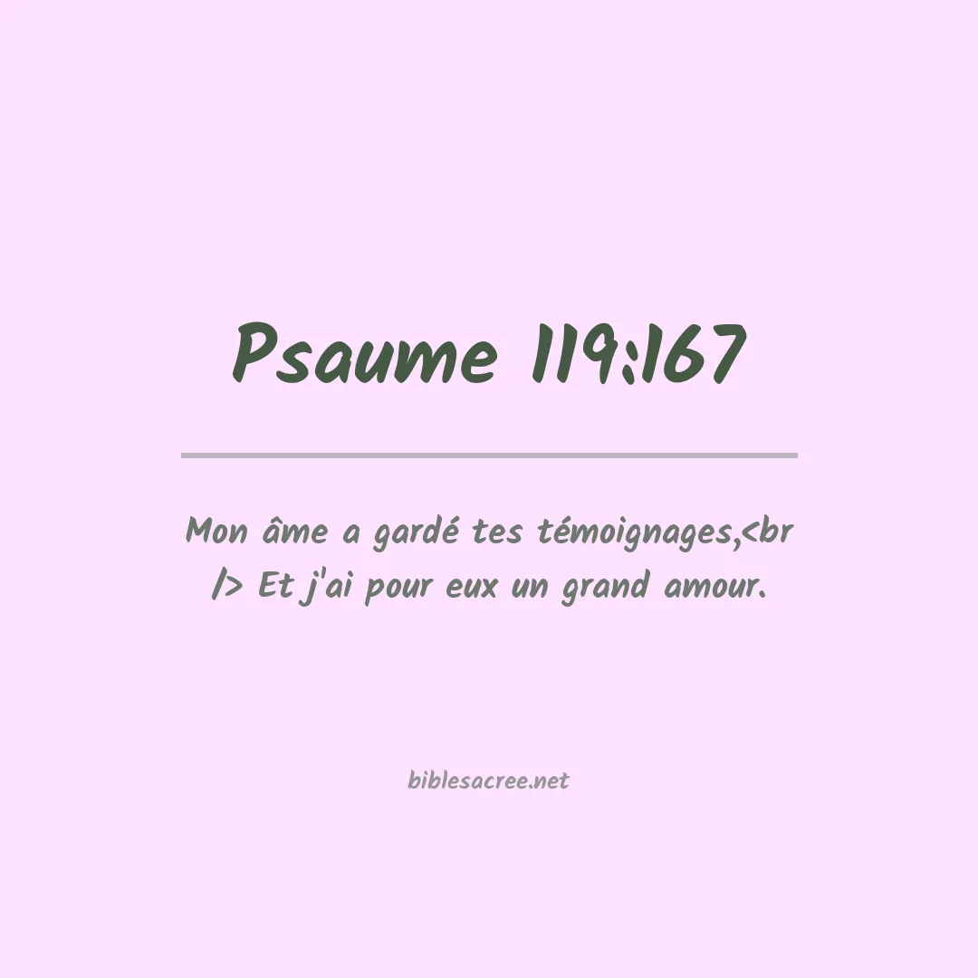 Psaume - 119:167