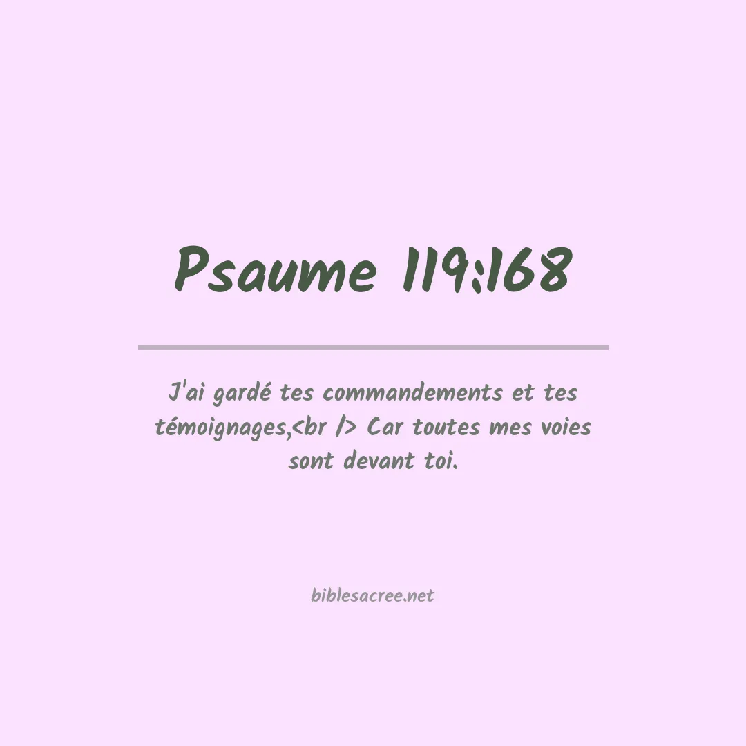 Psaume - 119:168