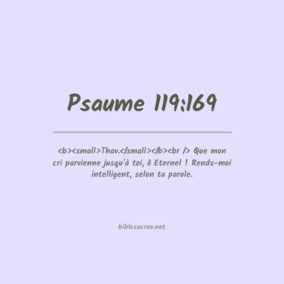 Psaume - 119:169