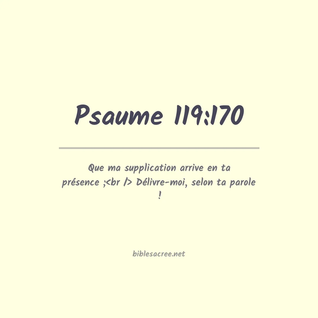 Psaume - 119:170