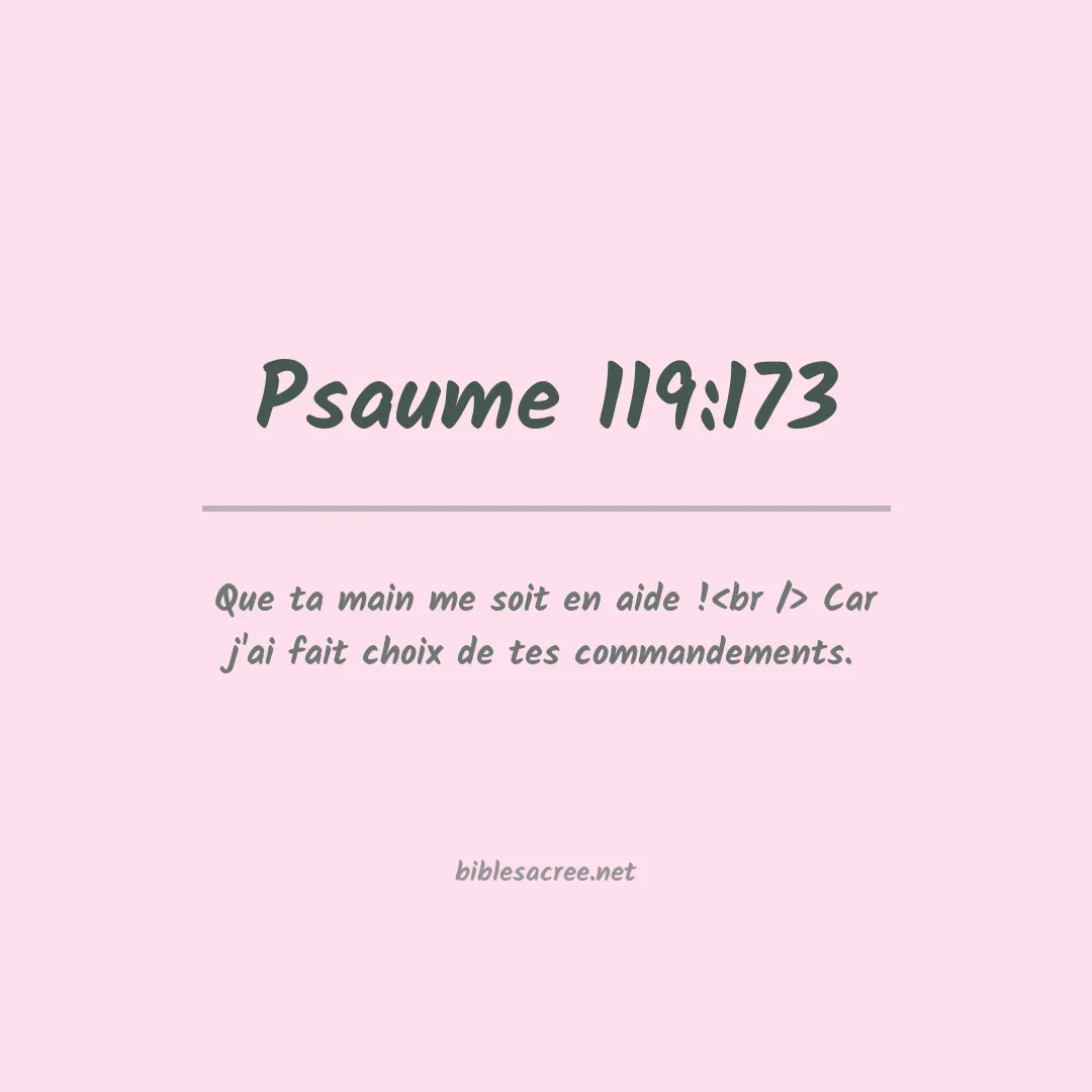 Psaume - 119:173