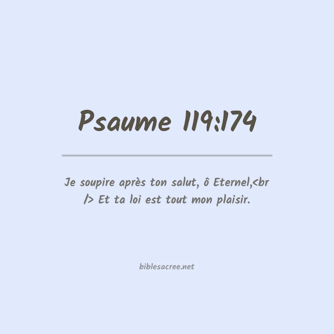 Psaume - 119:174
