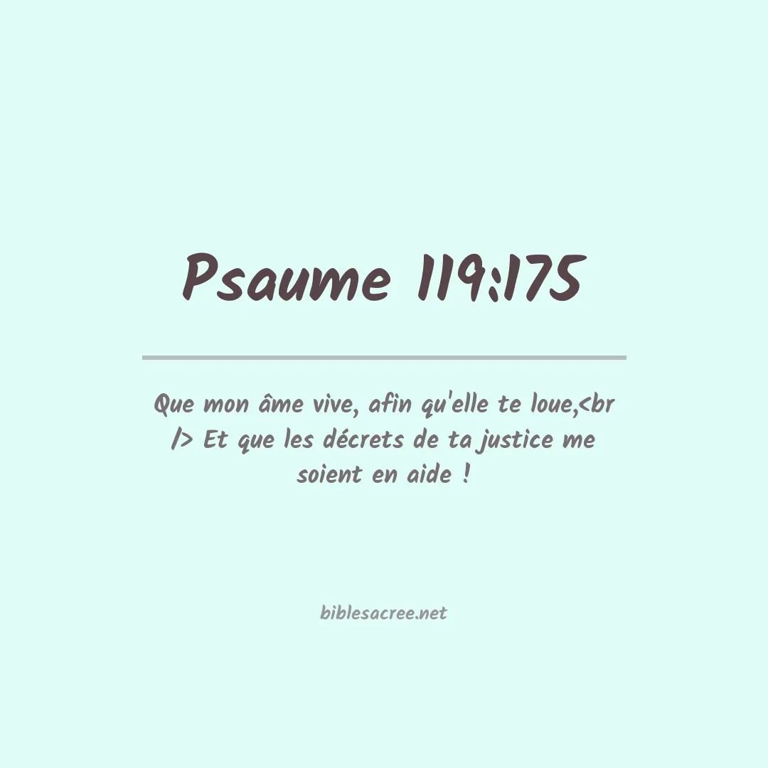 Psaume - 119:175