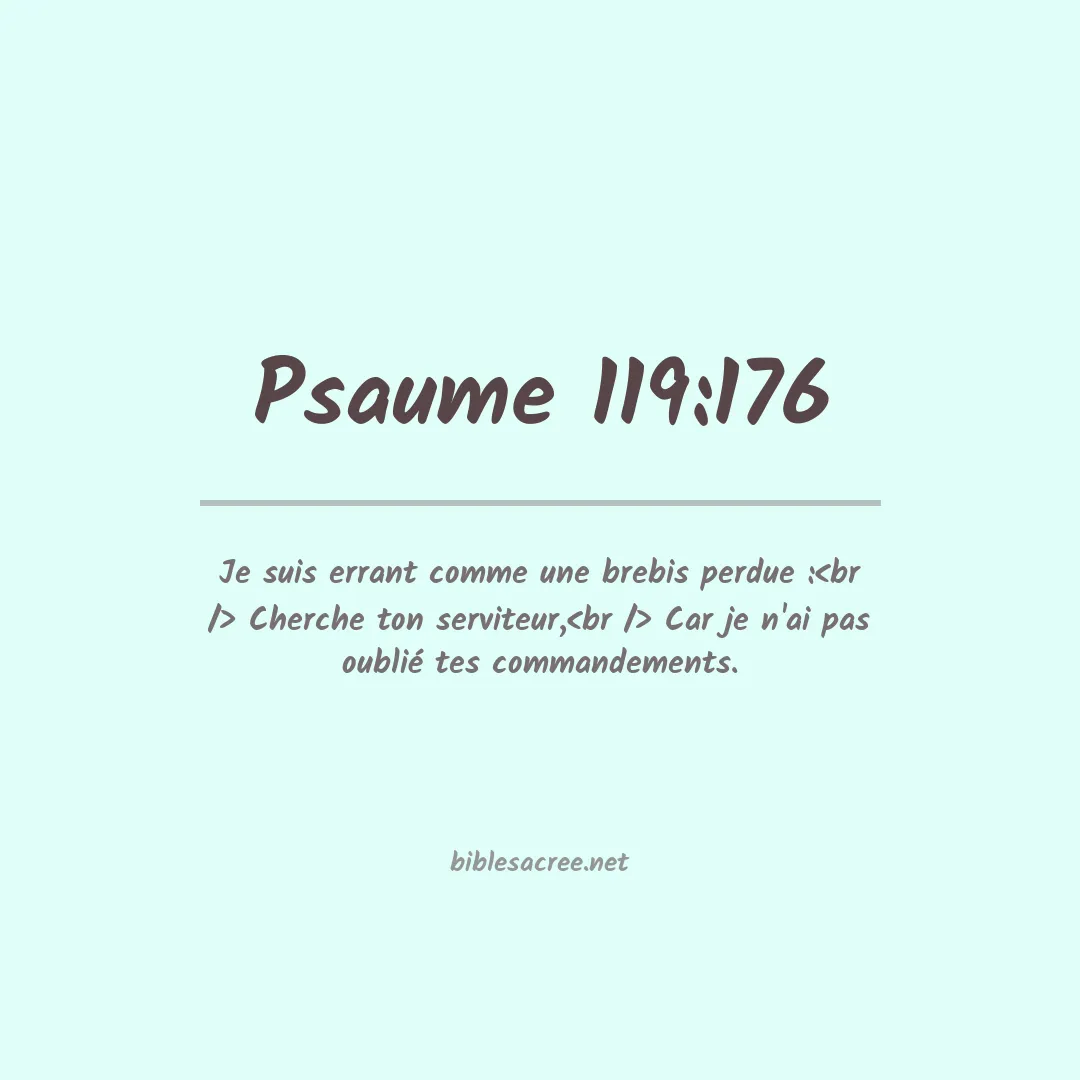 Psaume - 119:176