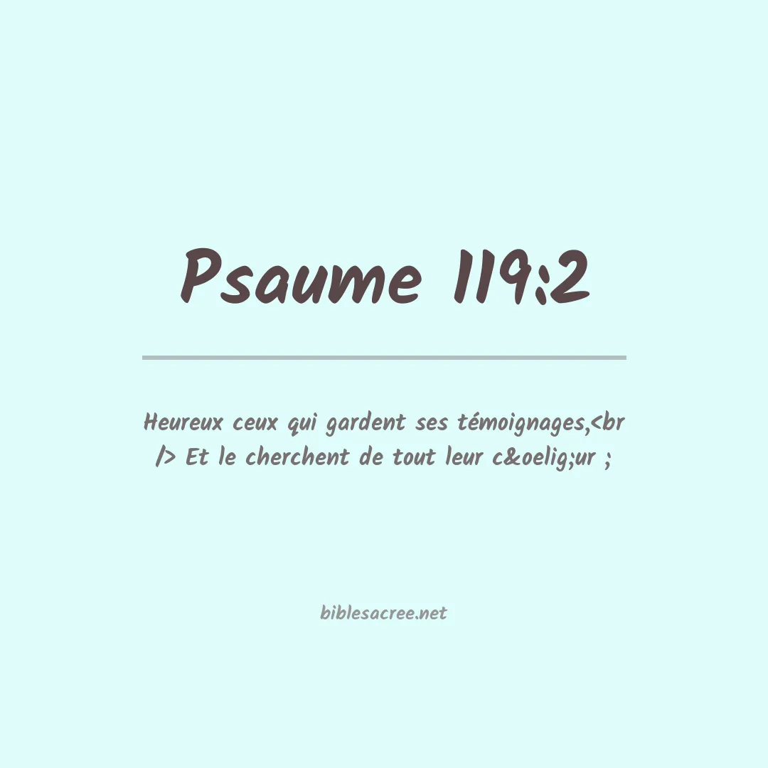 Psaume - 119:2