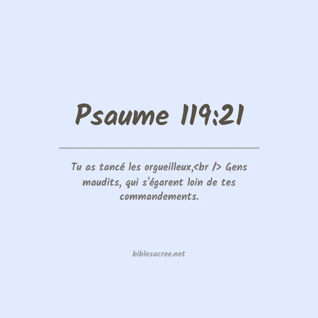 Psaume - 119:21