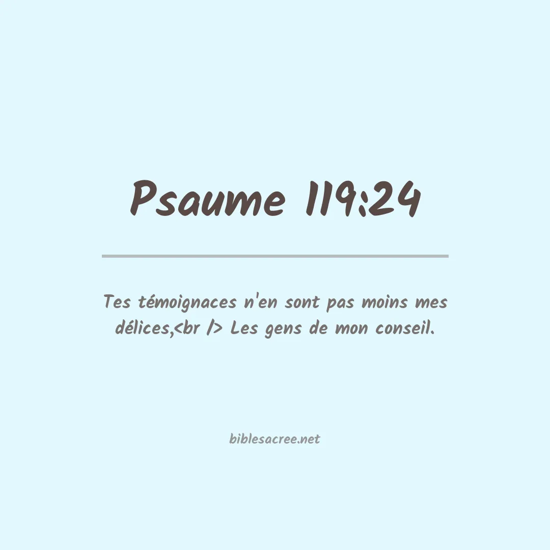 Psaume - 119:24