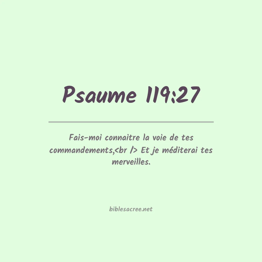 Psaume - 119:27