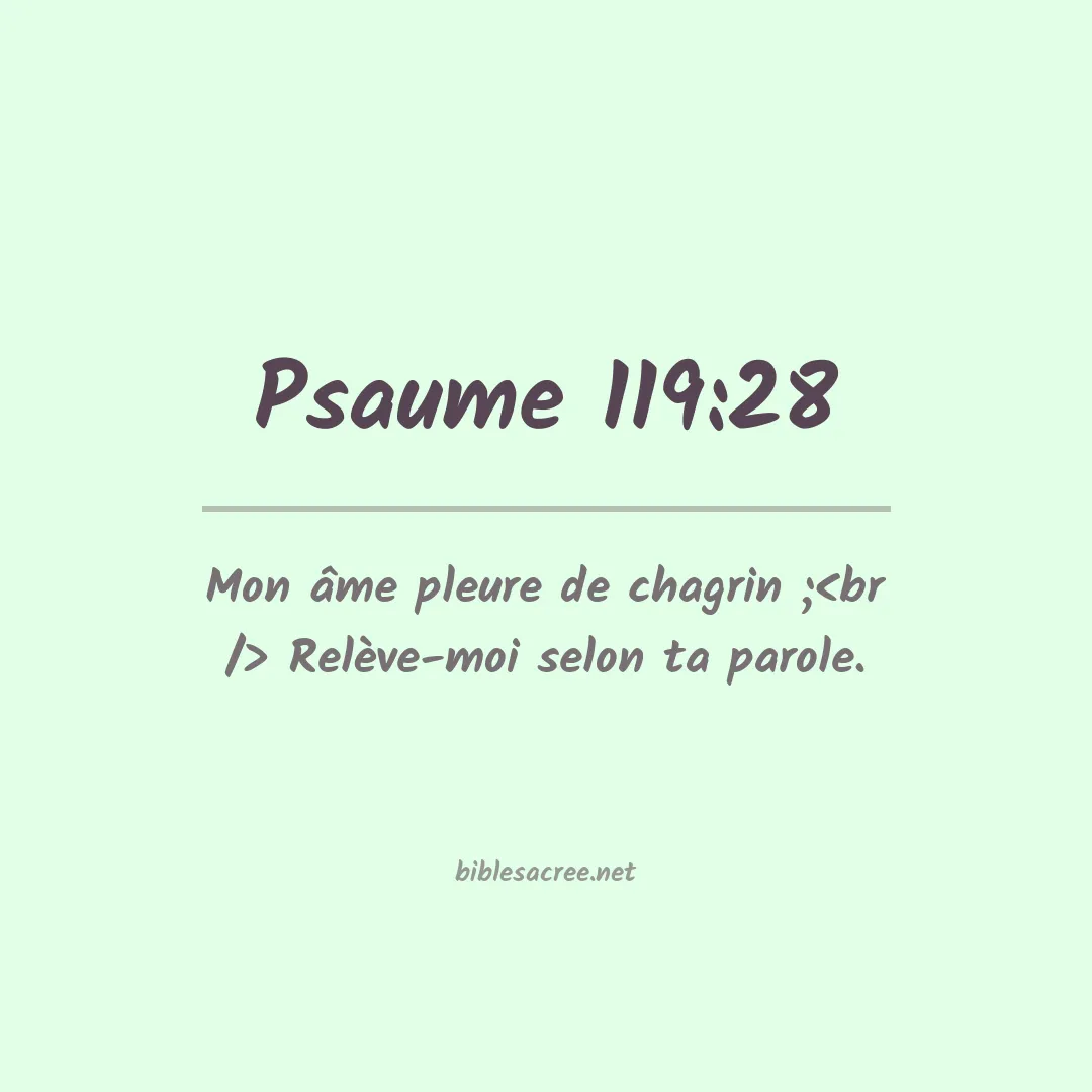 Psaume - 119:28