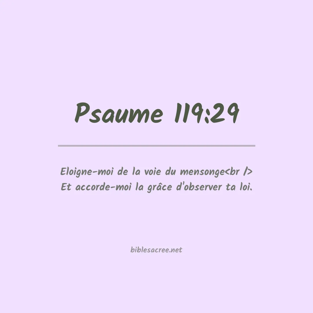 Psaume - 119:29
