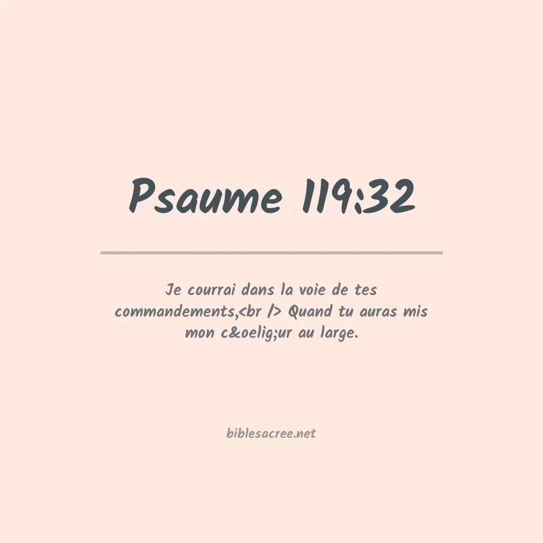 Psaume - 119:32