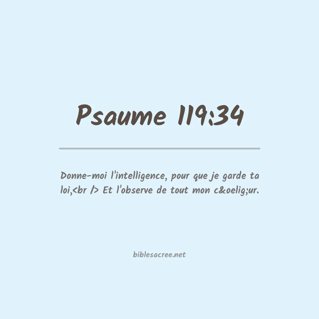 Psaume - 119:34