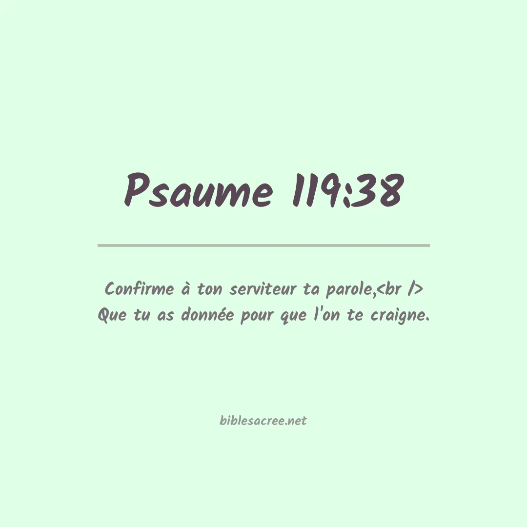 Psaume - 119:38