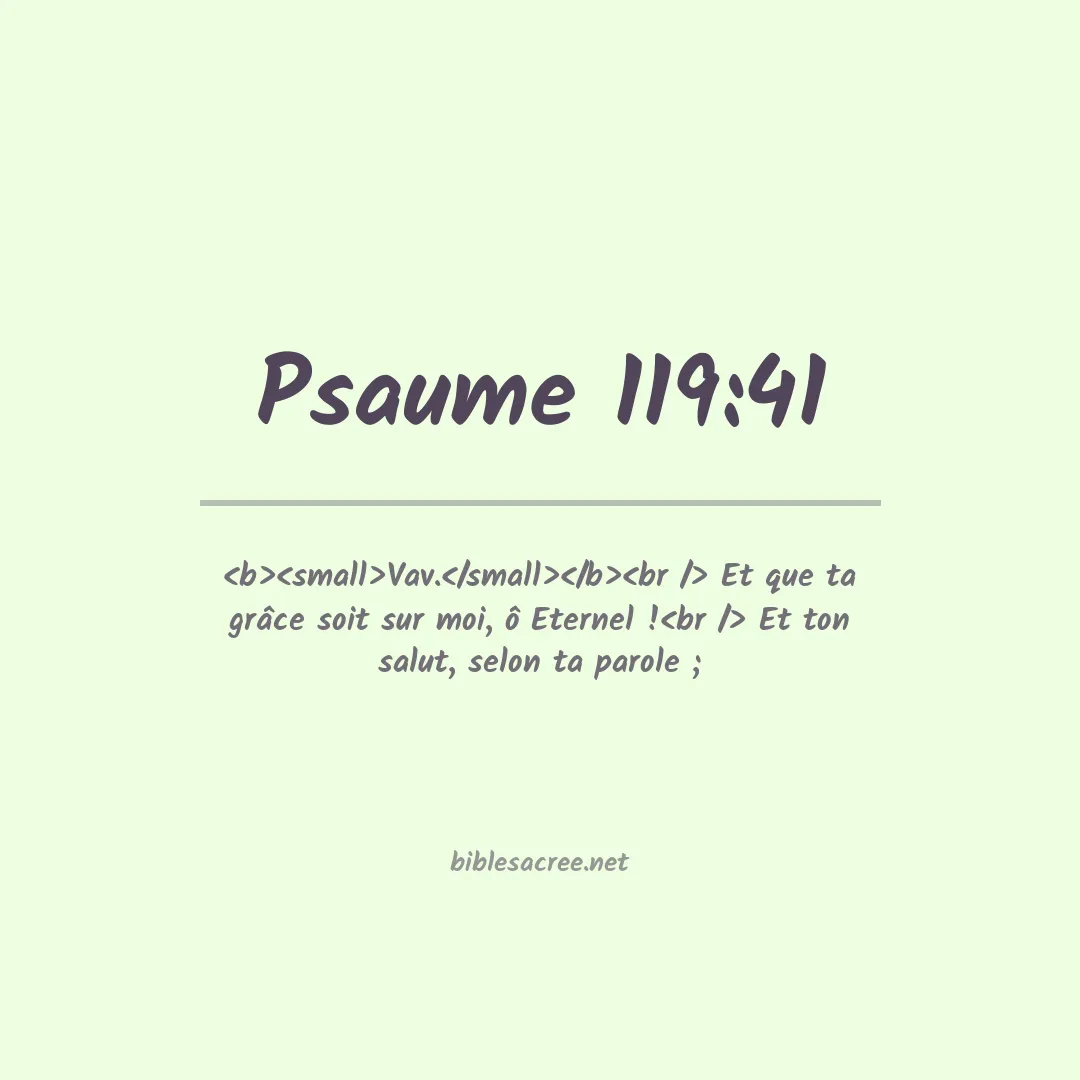 Psaume - 119:41