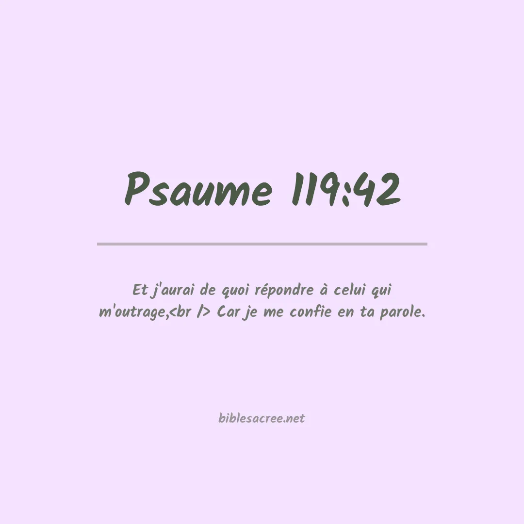Psaume - 119:42