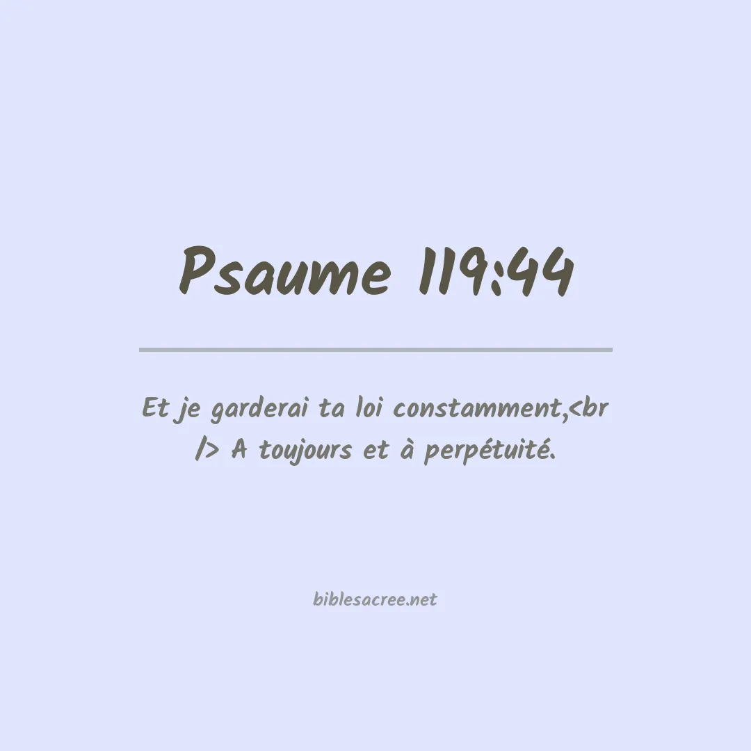 Psaume - 119:44
