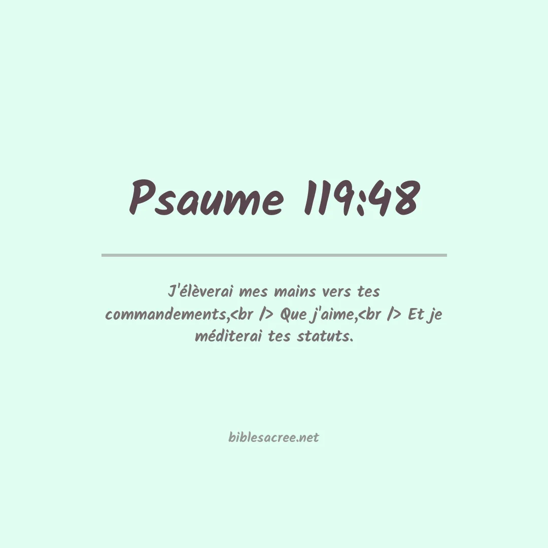 Psaume - 119:48
