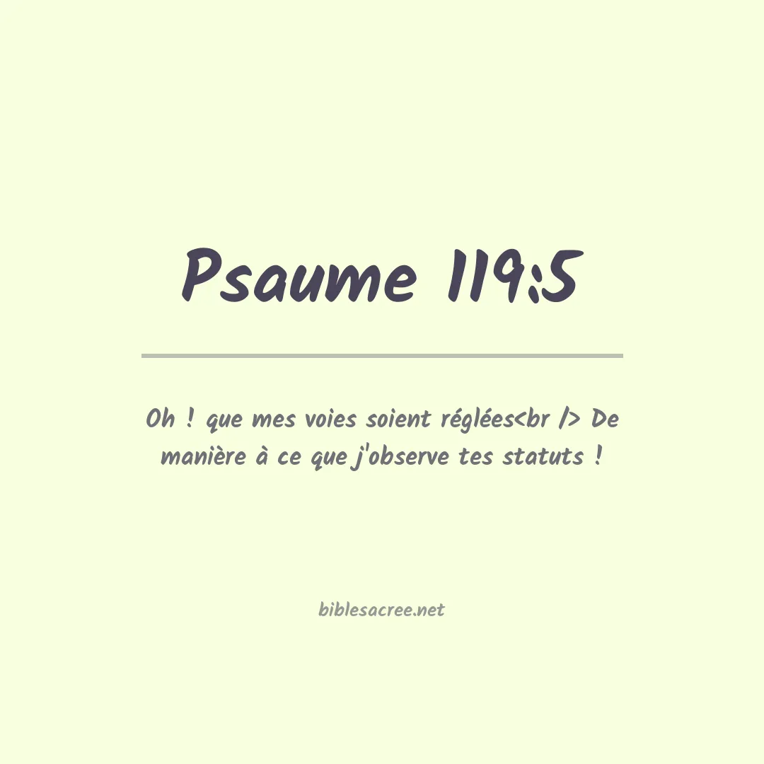 Psaume - 119:5