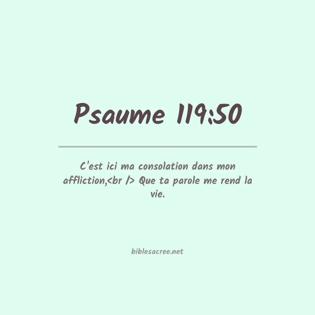 Psaume - 119:50