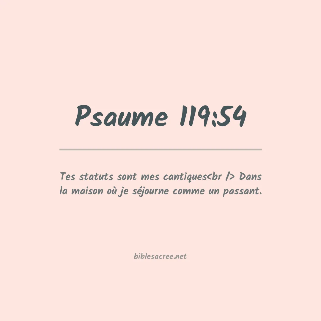 Psaume - 119:54