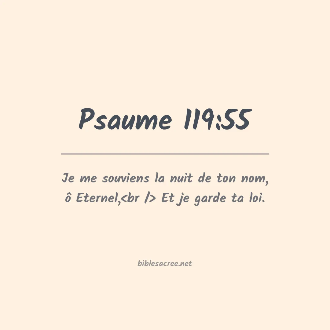 Psaume - 119:55