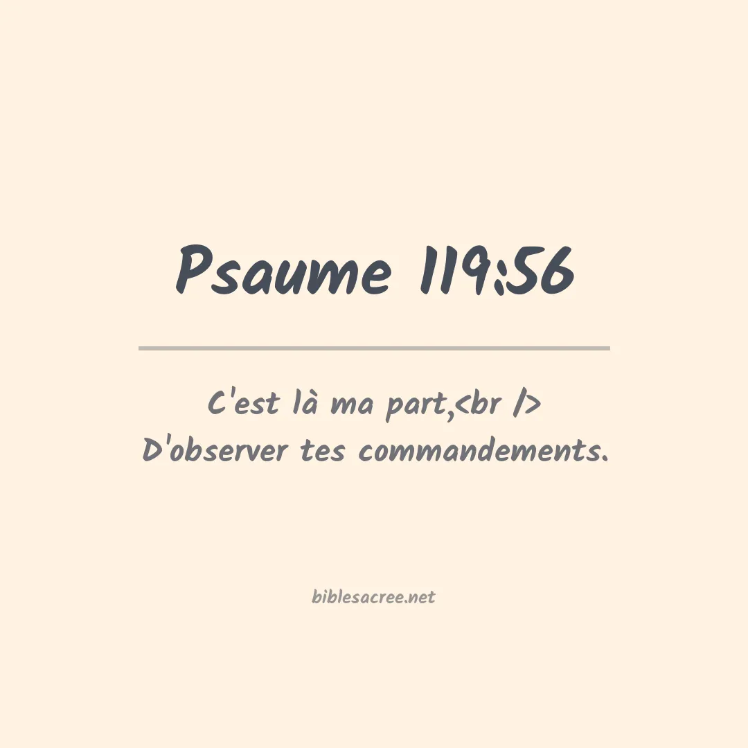 Psaume - 119:56