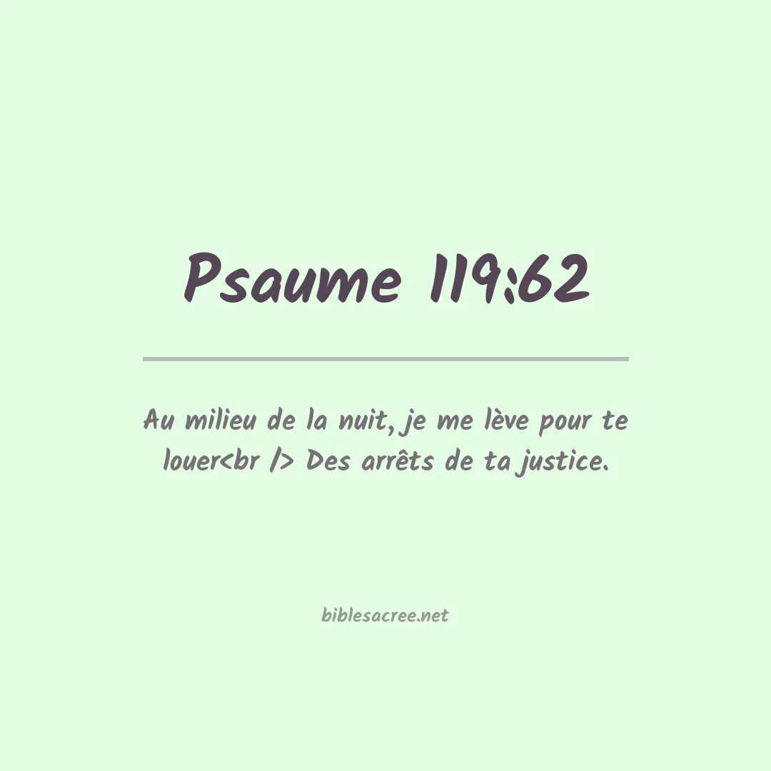 Psaume - 119:62