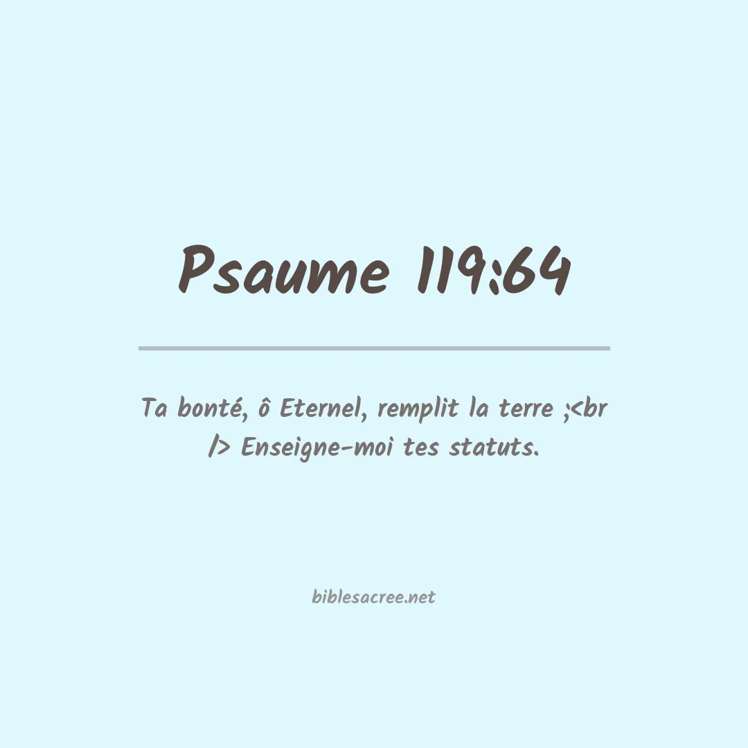 Psaume - 119:64