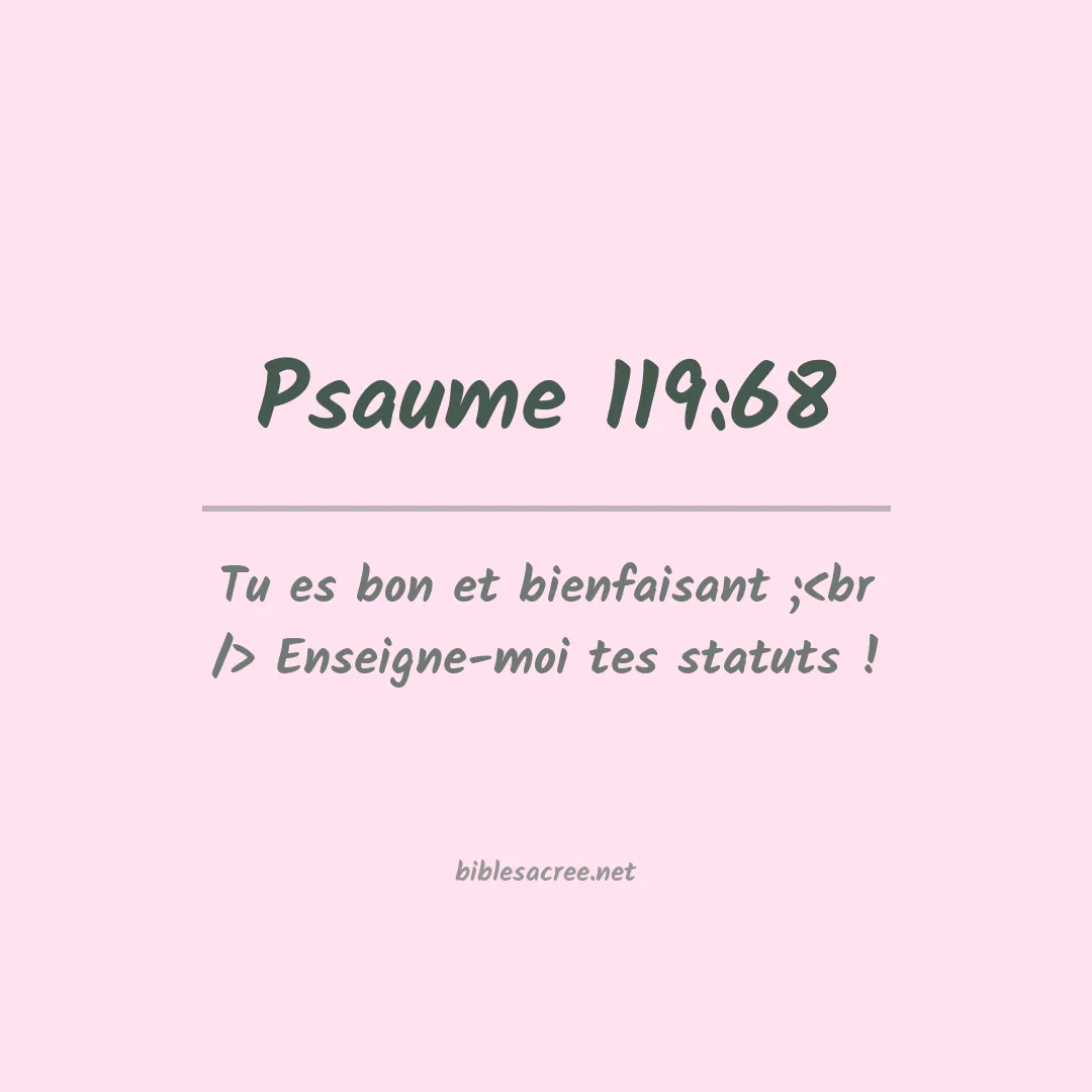 Psaume - 119:68