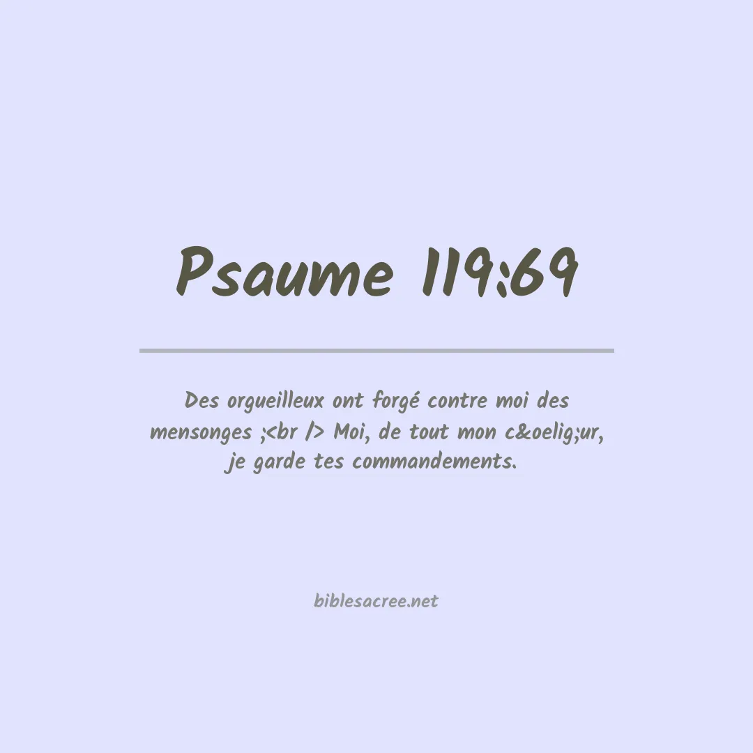 Psaume - 119:69