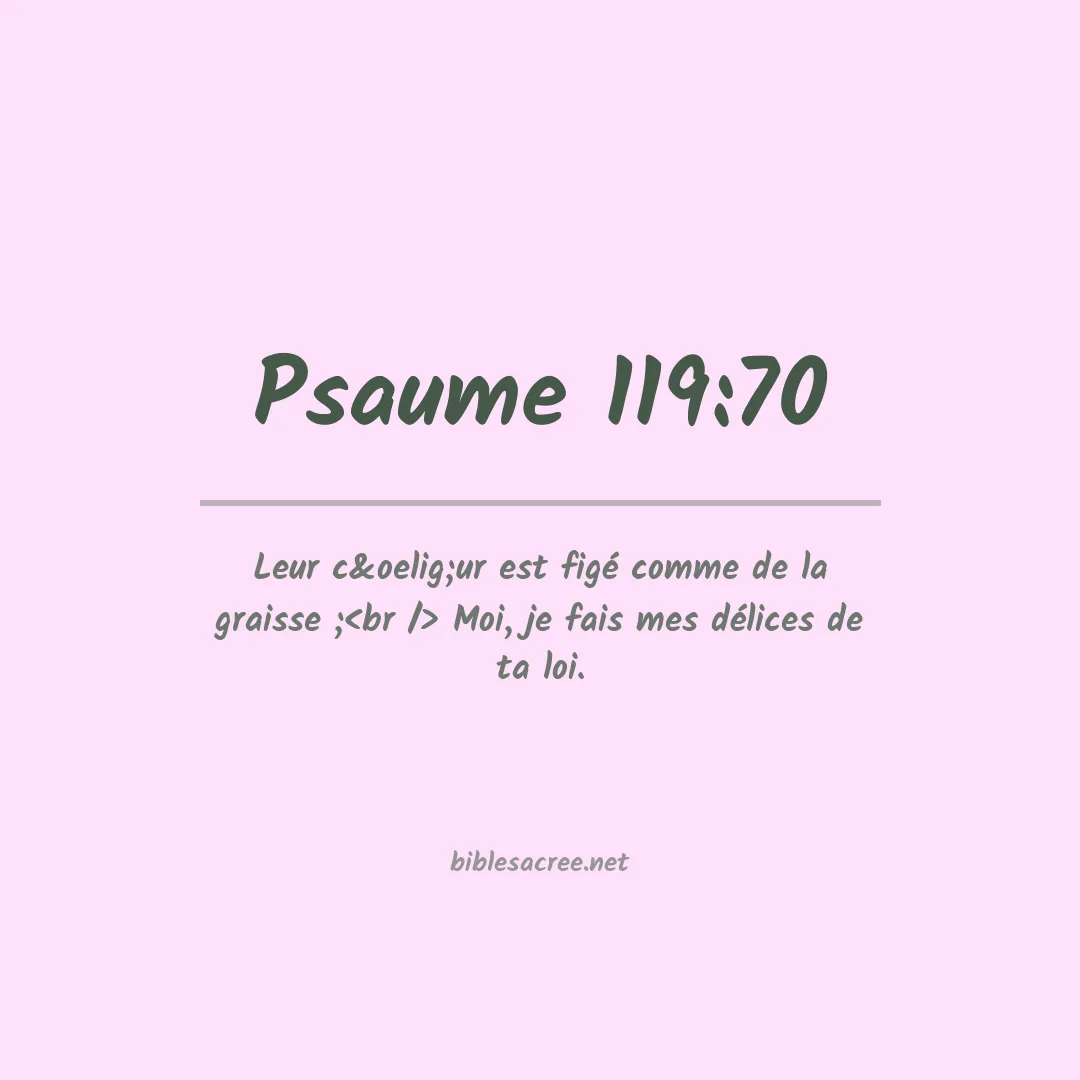 Psaume - 119:70