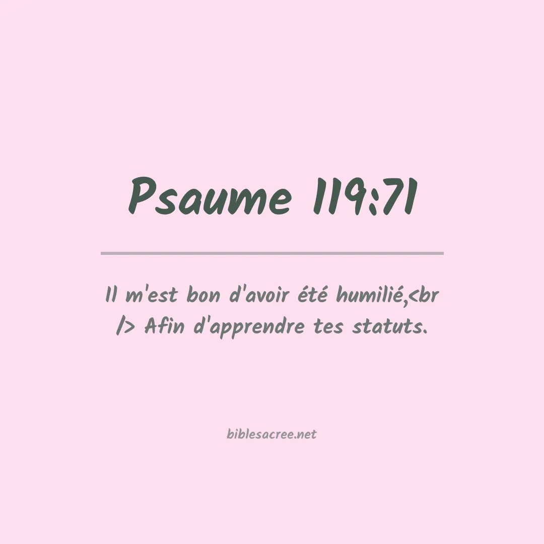 Psaume - 119:71