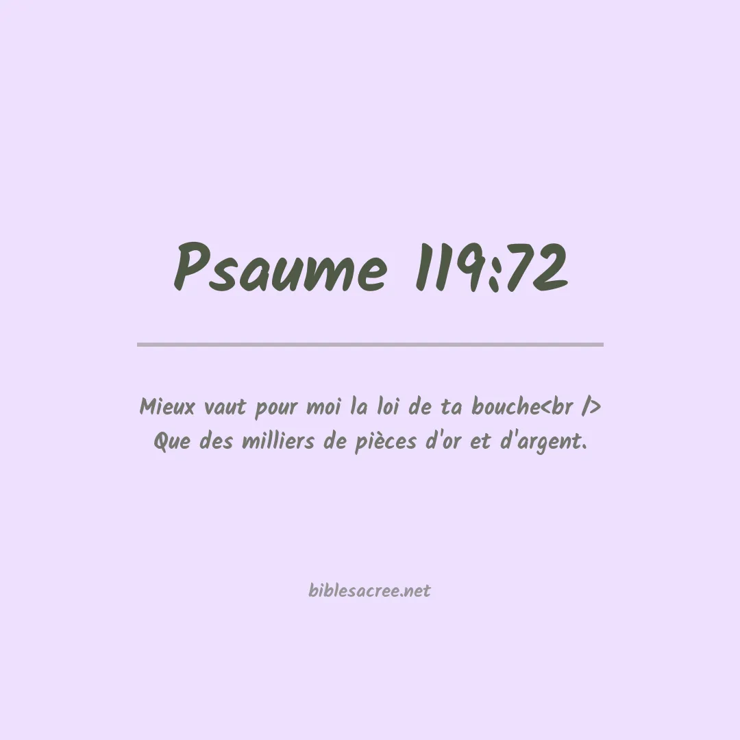 Psaume - 119:72